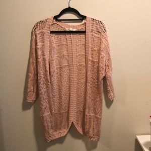 Rose knit shawl